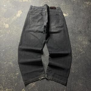 Vintage Y2K Baggy Cyber Moda Black Jeans